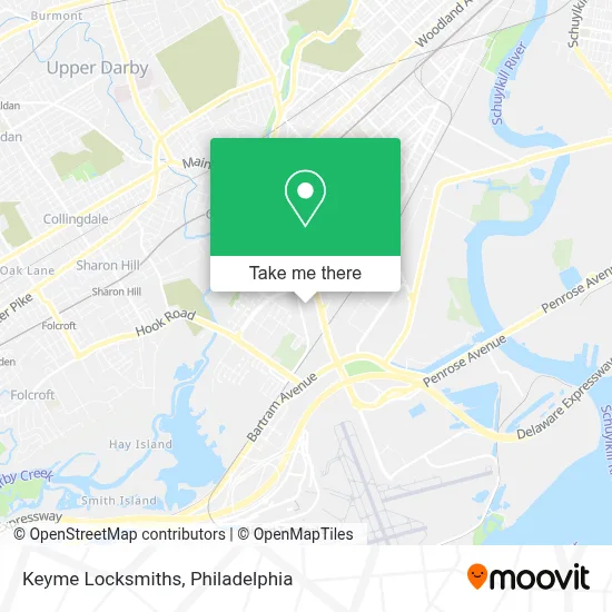 Keyme Locksmiths map