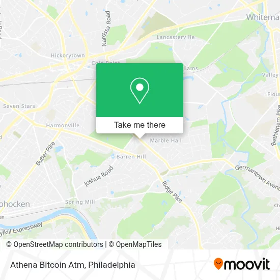 Athena Bitcoin Atm map