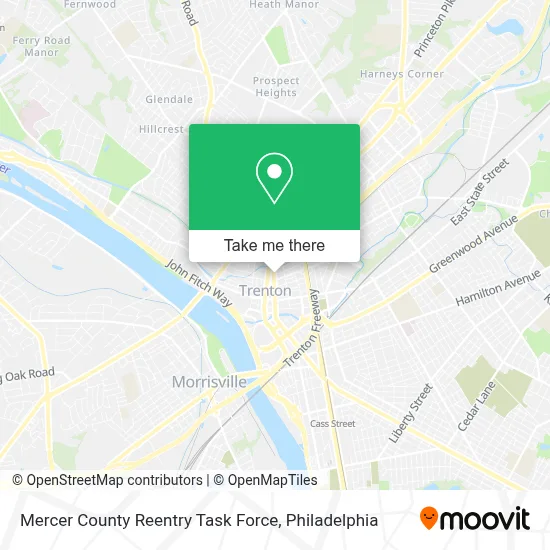 Mercer County Reentry Task Force map