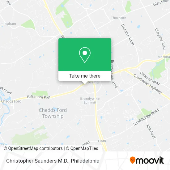 Christopher Saunders M.D. map
