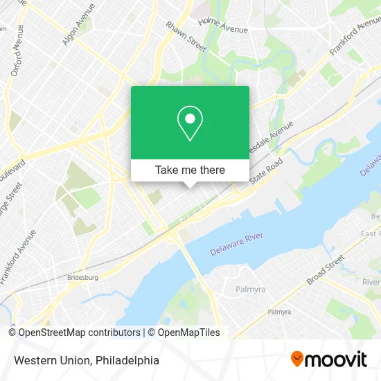 Western Union map