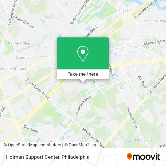 Holman Support Center map
