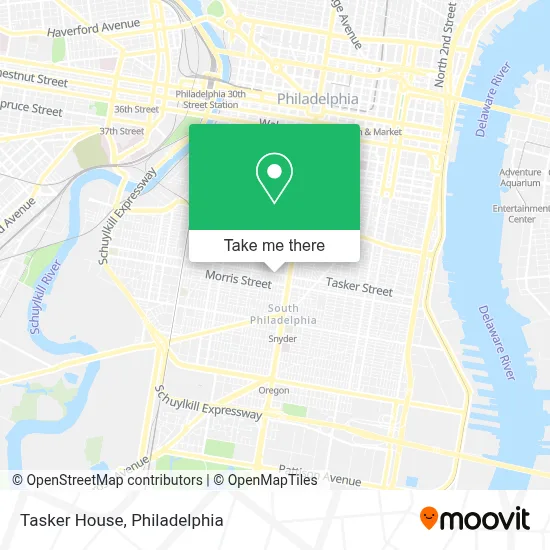 Tasker House map