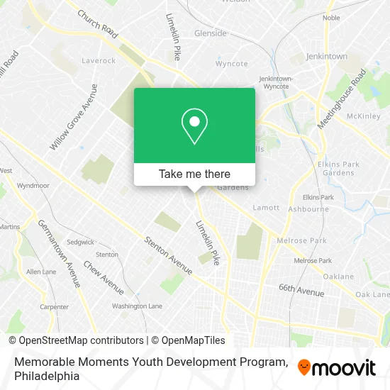 Memorable Moments Youth Development Program map