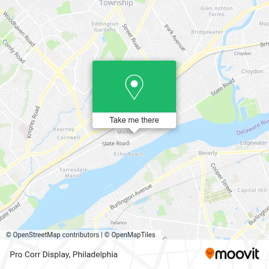 Pro Corr Display map