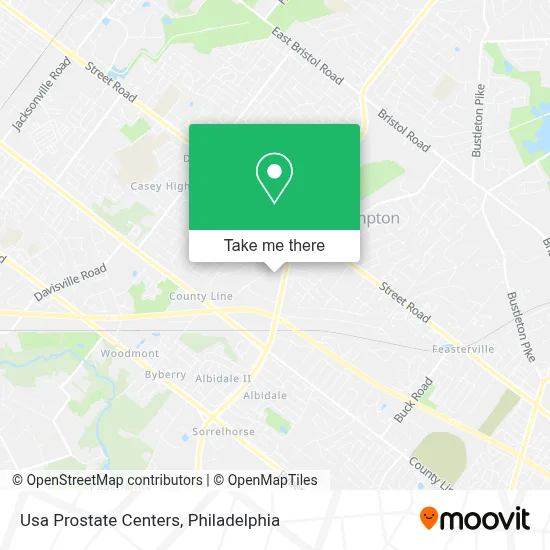 Usa Prostate Centers map