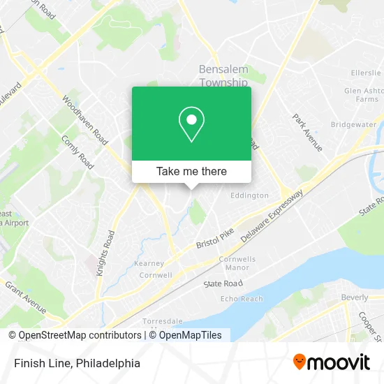Finish Line map
