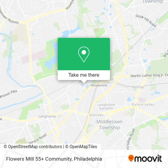 Flowers Mill 55+ Community map