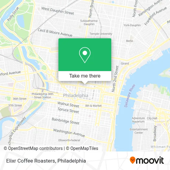 Elixr Coffee Roasters map