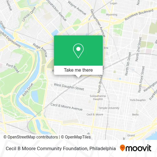 Cecil B Moore Community Foundation map