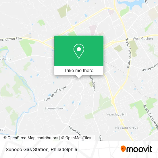 Sunoco Gas Station map