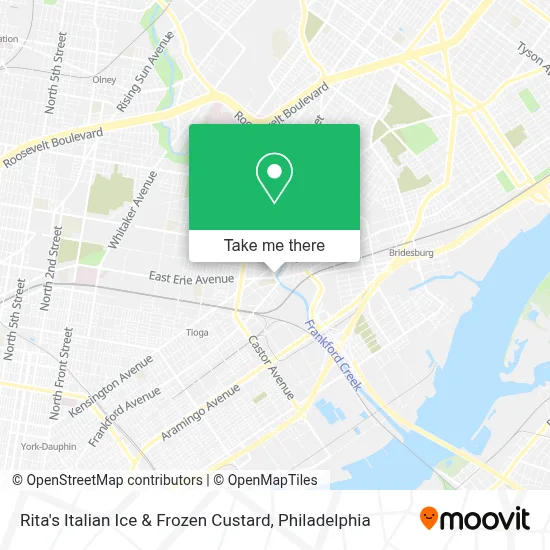 Rita's Italian Ice & Frozen Custard map