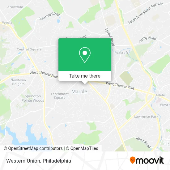 Western Union map