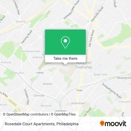Rosedale Court Apartments map