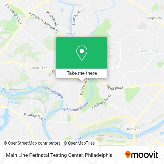 Main Line Perinatal Testing Center map