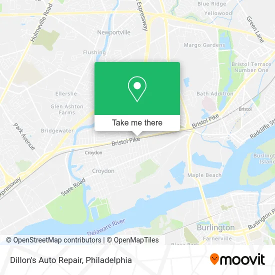 Dillon's Auto Repair map