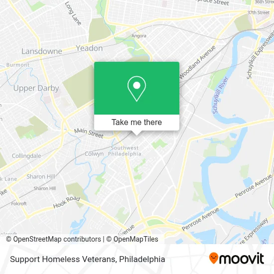 Support Homeless Veterans map