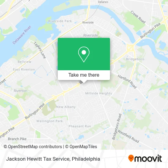 Jackson Hewitt Tax Service map