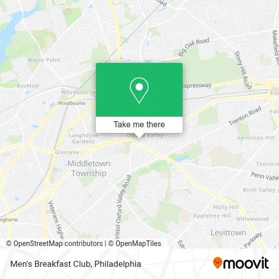 Men's Breakfast Club map