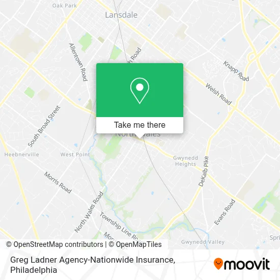 Greg Ladner Agency-Nationwide Insurance map
