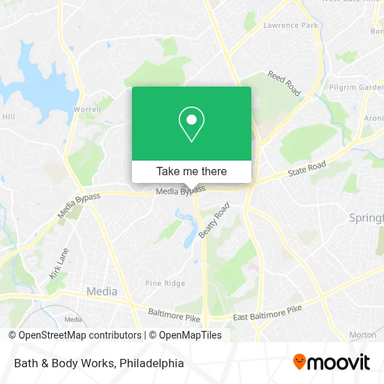 Bath & Body Works map