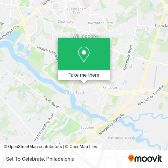 Set To Celebrate map