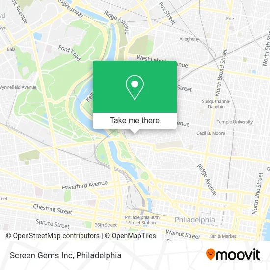 Screen Gems Inc map