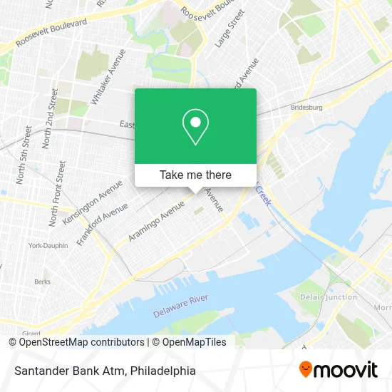 Santander Bank Atm map