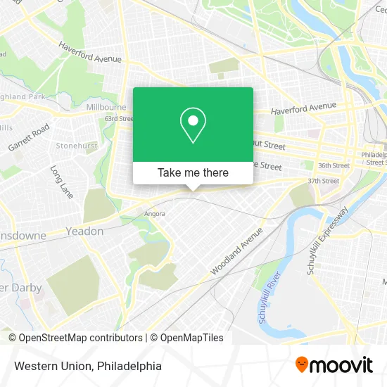 Western Union map