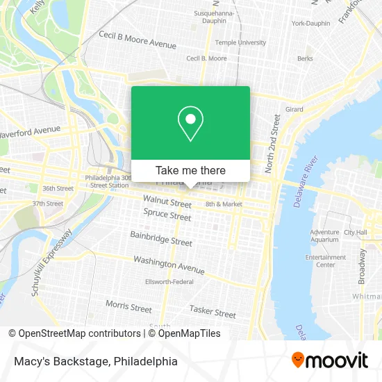Macy's Backstage map