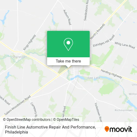 Finish Line Automotive Repair And Performance map