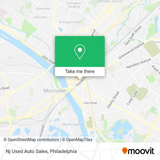 Nj Used Auto Sales map