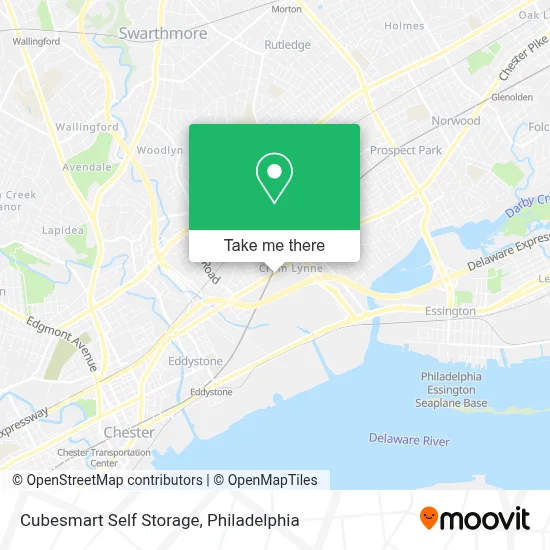 Cubesmart Self Storage map