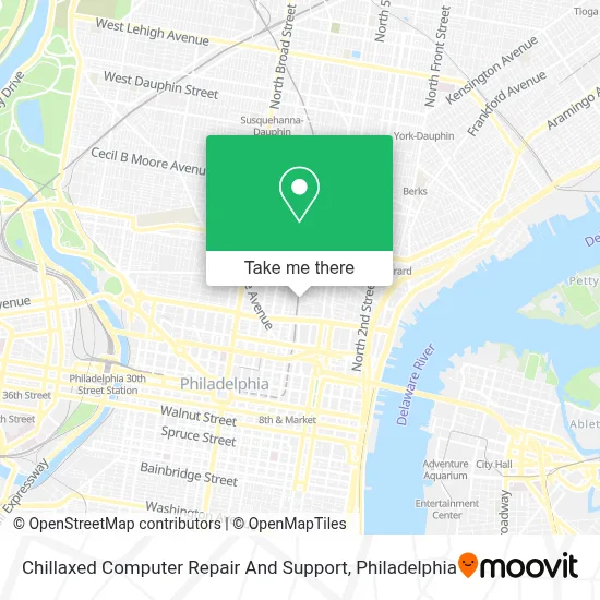 Chillaxed Computer Repair And Support map