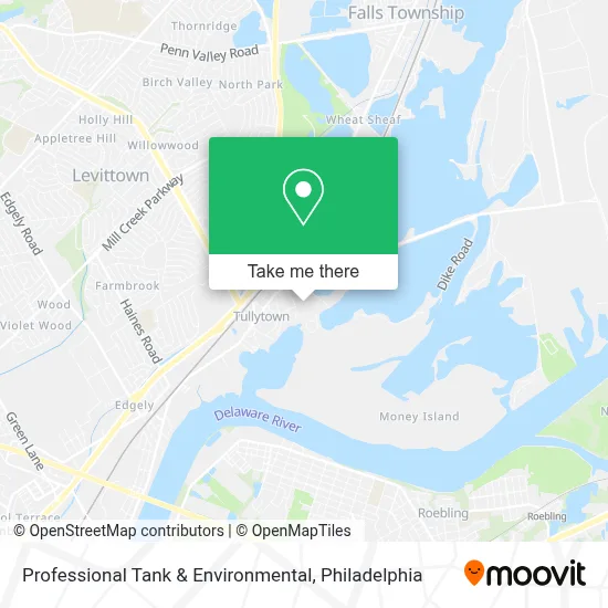 Professional Tank & Environmental map