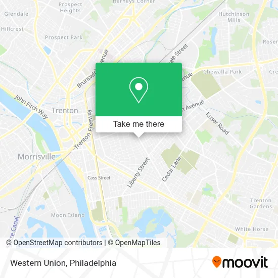 Western Union map