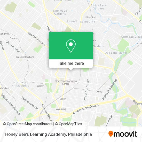 Honey Bee's Learning Academy map