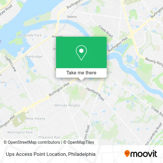 Ups Access Point Location map