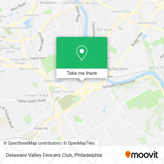 Delaware Valley Fencers Club map