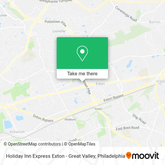 Holiday Inn Express Exton - Great Valley map