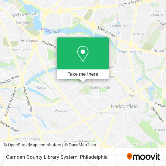 Camden County Library System map