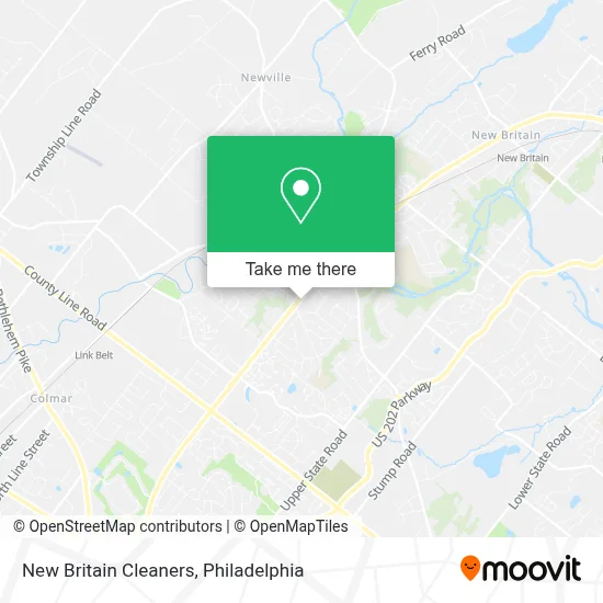 New Britain Cleaners map