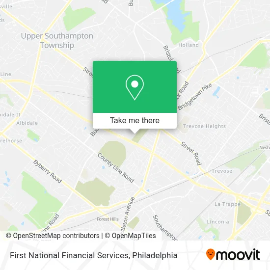 First National Financial Services map