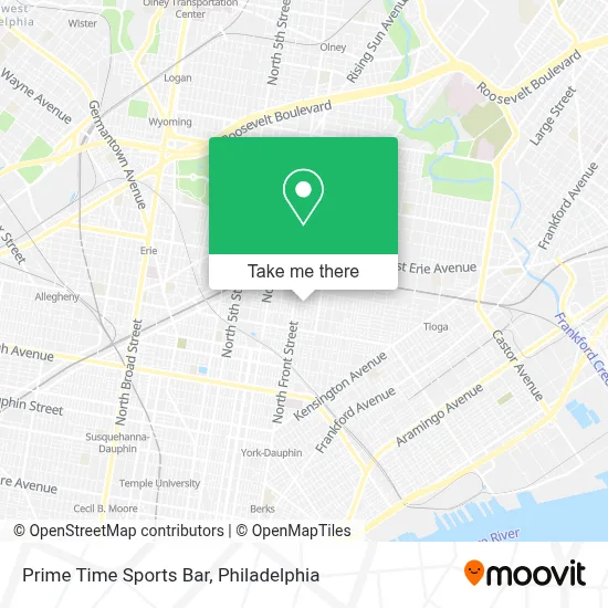 Prime Time Sports Bar map