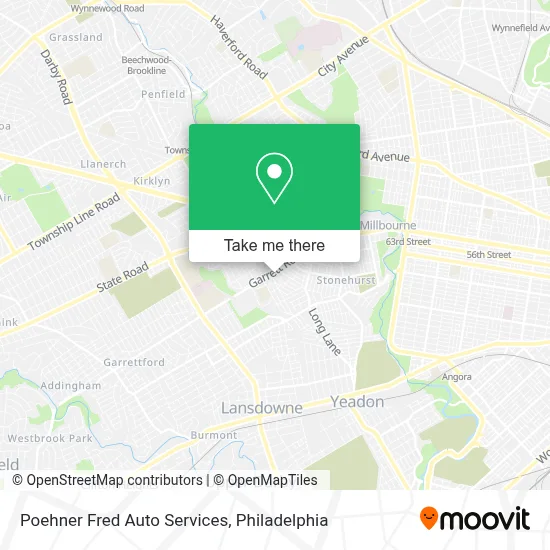 Poehner Fred Auto Services map