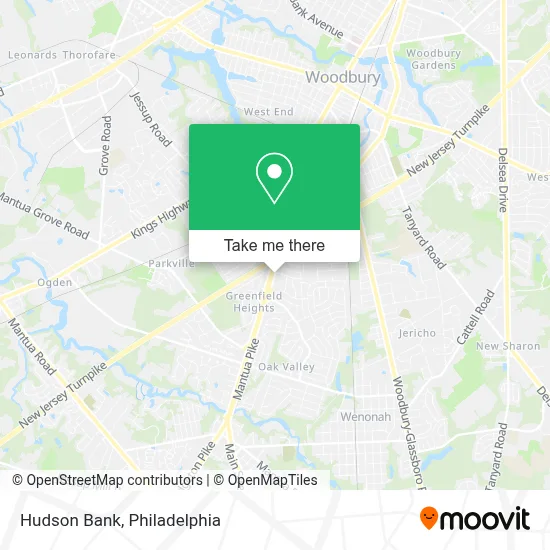 Hudson Bank map