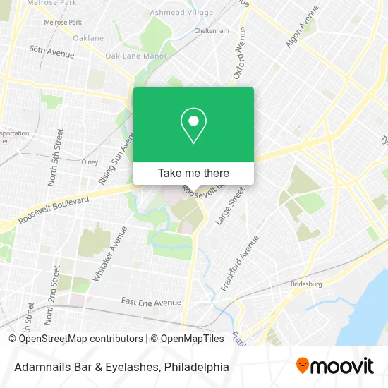 Adamnails Bar & Eyelashes map