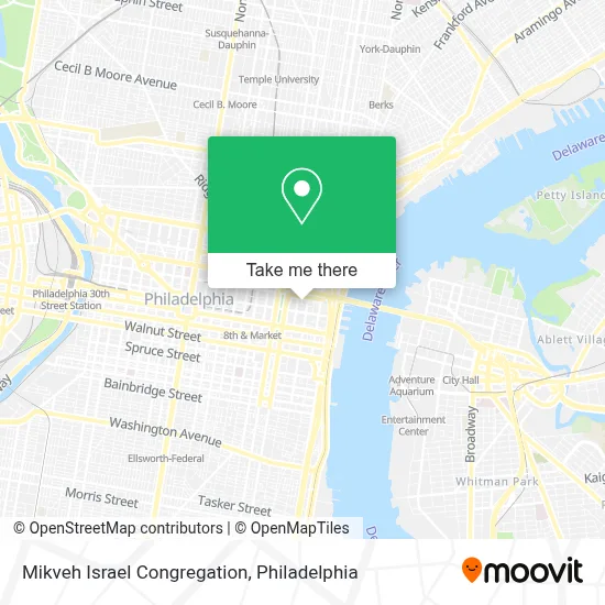 Mikveh Israel Congregation map