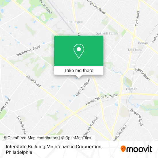 Interstate Building Maintenance Corporation map
