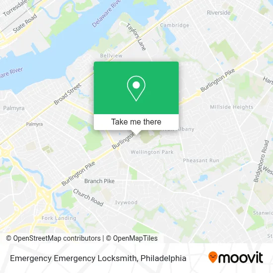 Emergency Emergency Locksmith map